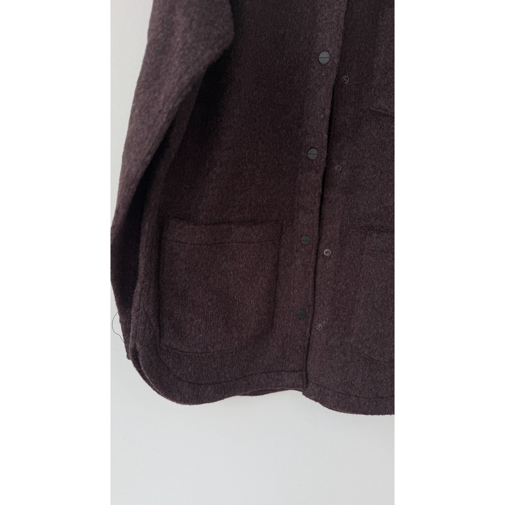 NWOT Carhartt Womens Wool Blend Fleece XS Overshirt Jacket Burgundy - Picture 5 of 6